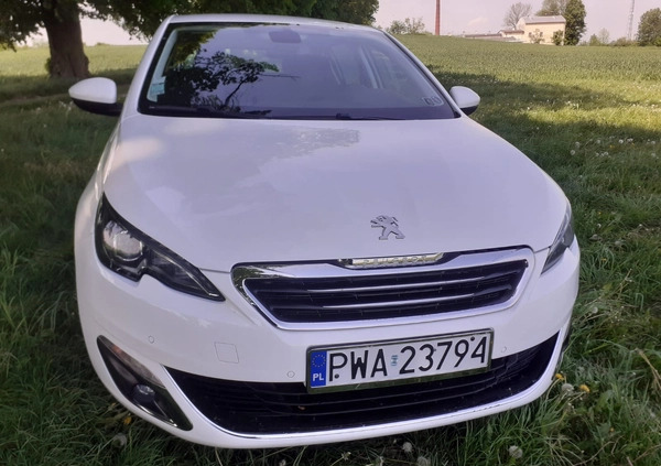 Peugeot 308 cena 38500 przebieg: 116360, rok produkcji 2015 z Wyszogród małe 466